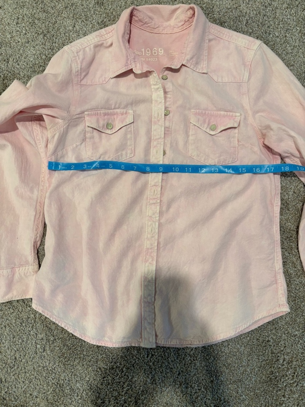 GAP Button-Down Shirt Trio in Lavender, Pink, and Light Blue - Picture 10 of 13